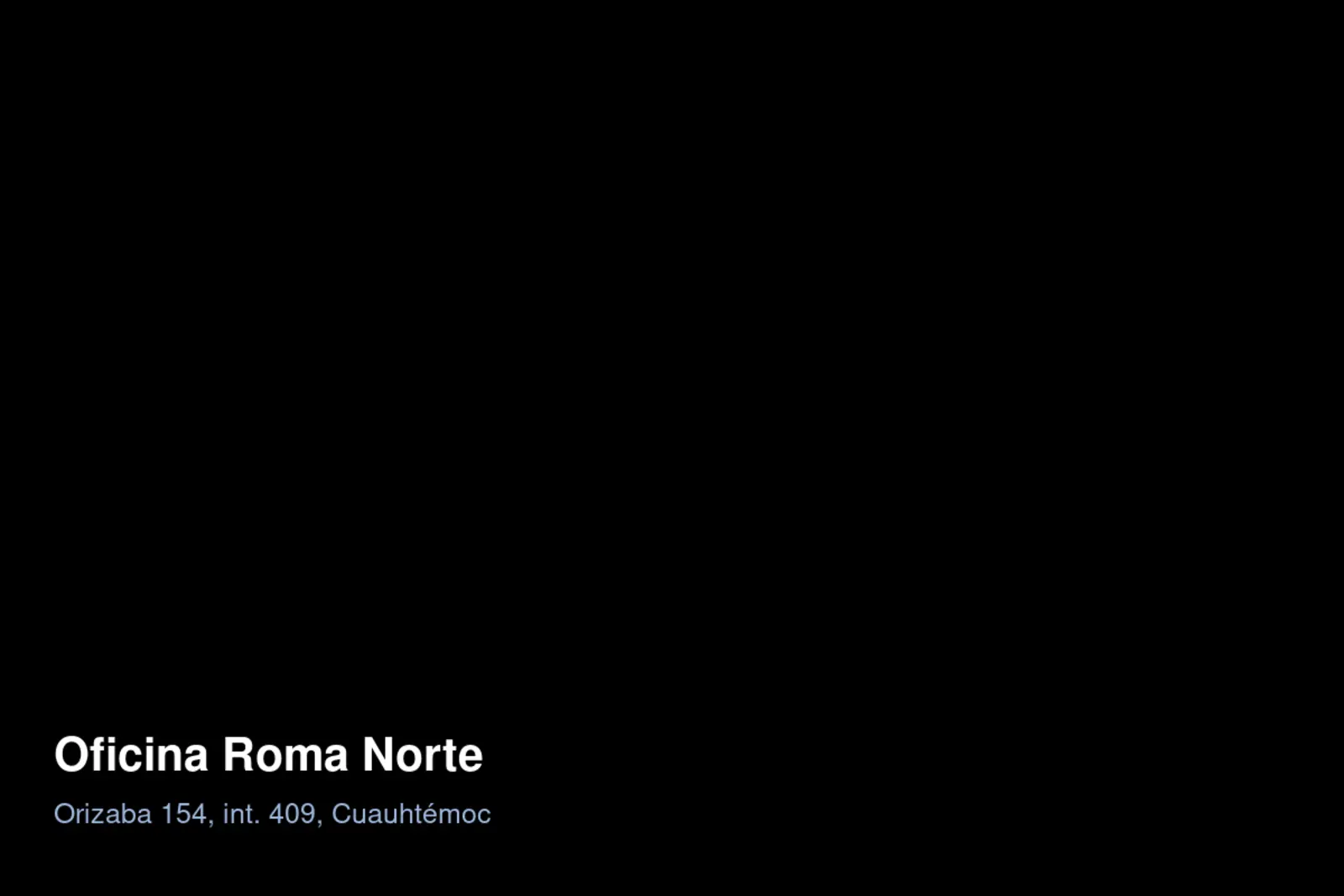 Oficina de Luis González Inmobiliaria en Roma Norte