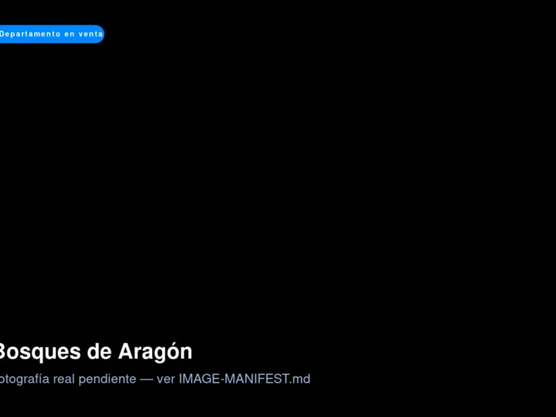 Departamento en Bosques de Aragón, Bosques de Aragón