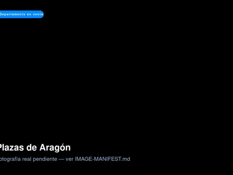 Departamento en Plazas de Aragón, Plazas de Aragón